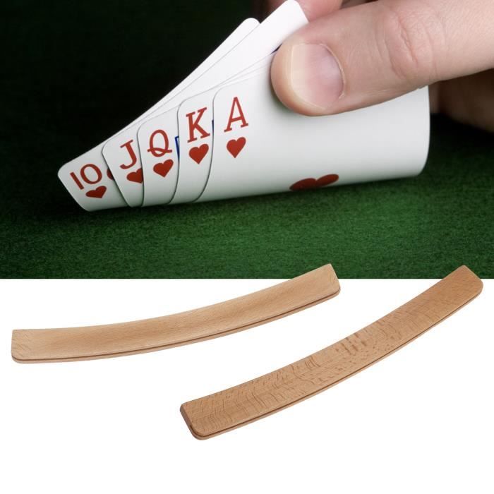 Lot De 4 Porte-cartes Incurvés En Bois Gothink – Antidérapant, 2 Fentes, Pour Enfants Et Seniors