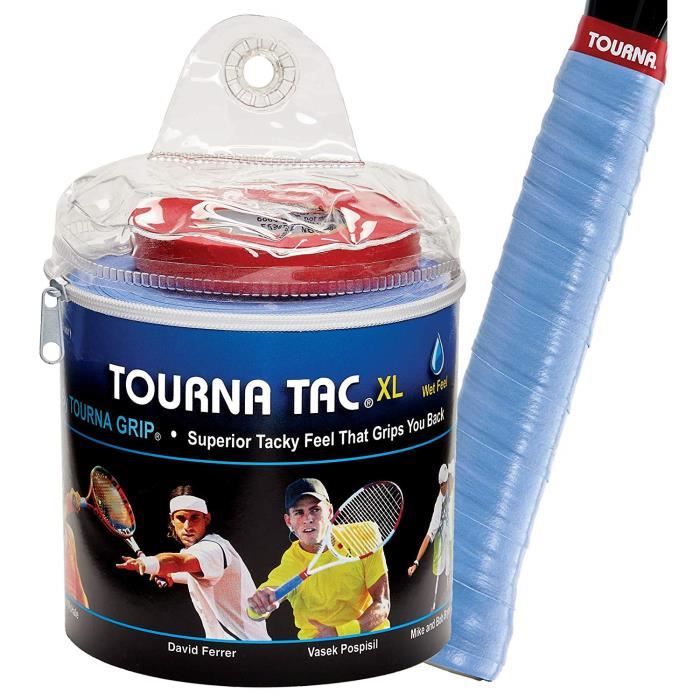 Tourna TG30TACB Lot de 30 sur Grip de Tennis Mixte Adulte, Bleu - 0306000123900000 Blau