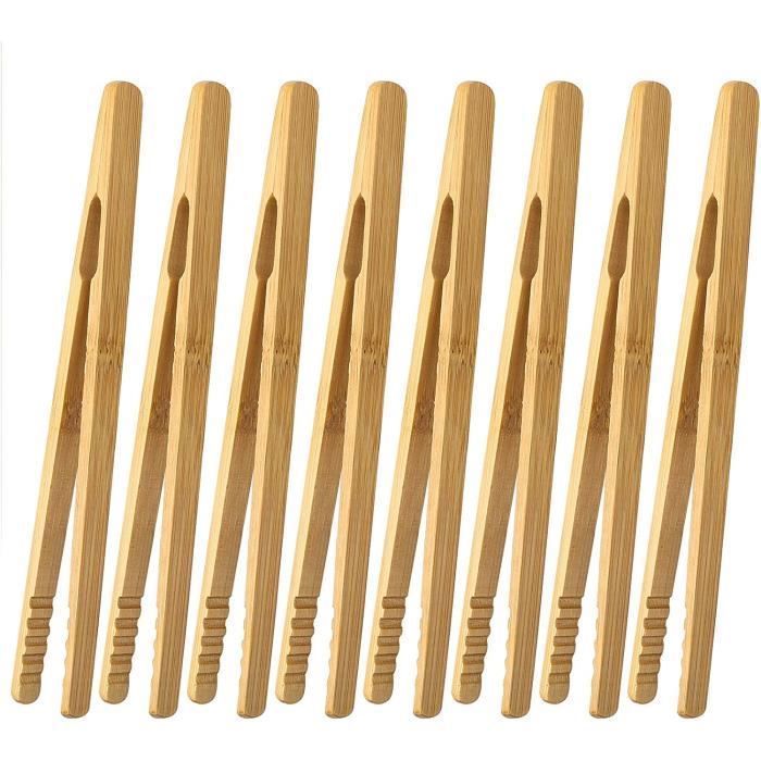Pinces En Bois Pour Cuisine - Polyvalentes Pour Pâtisserie, Barbecue, Apéro - Qualité Alimentaire Réutilisable