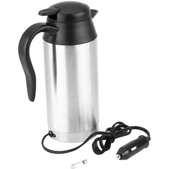 voiture pour voyage camion 150 W café bouilloire à eau bouteille de chauffage 12 V Pkommn Bouilloire portable pour voiture 1000 ml prise allume-cigare dans la voiture pour thé 
