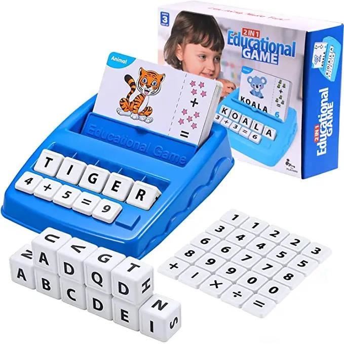 Jouet éducatif - Apprendre à Lire - Alphabet et Chiffres - 2 en 1 - Pour enfants de 3 ans et plus - Multicolore