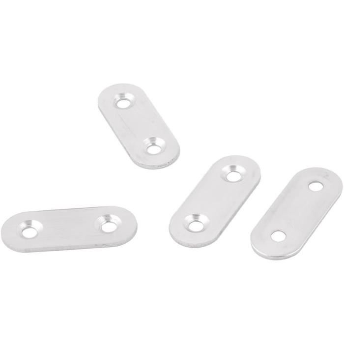 sourcingmap 40mmx40mmx1mm métal en forme coin attache plate