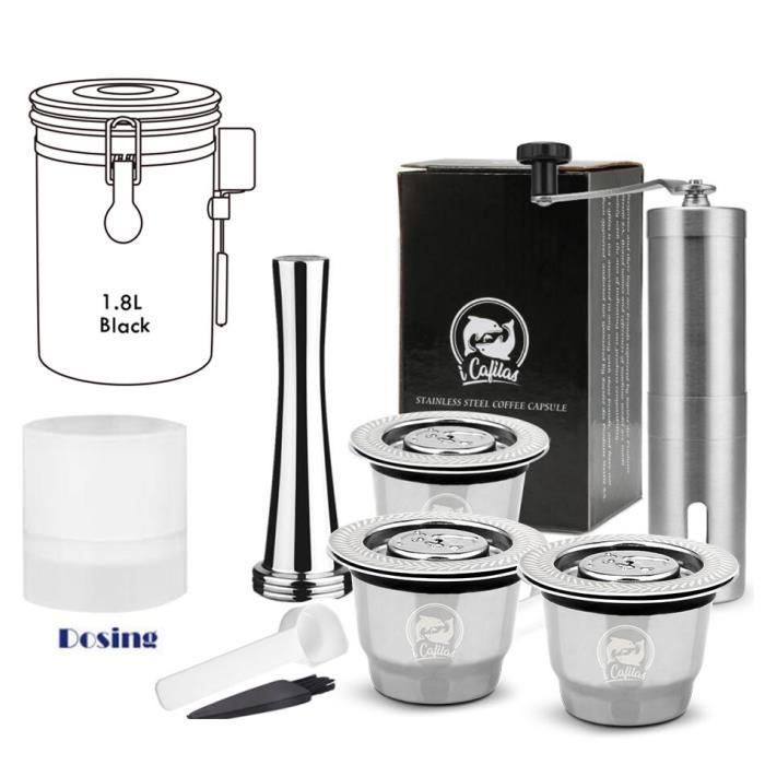 Capsules de café réutilisables en acier inoxydable pour cafetière Bialetti,tasse à expresso