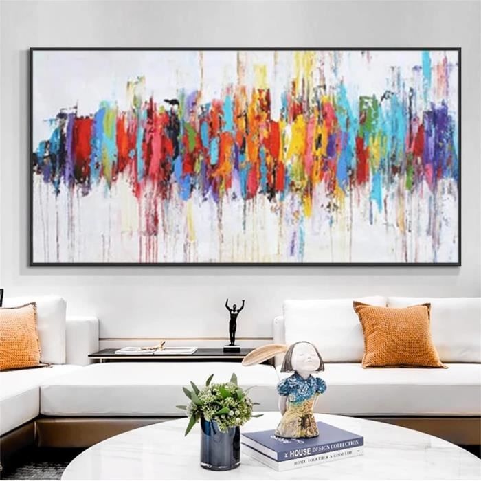 Kit Peinture Diamant 5D DIY Complet Art Abstrait 60x120cm Large Diamond Painting Forage Complet Peinture Par Numéros Broderie Diamant Strass Point de Croix Art Décoration Murale Pour Maison (24x48in