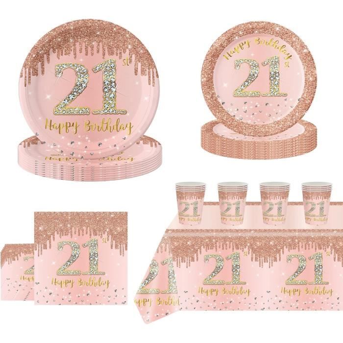 Vaisselle Jetable 40e Anniversaire - 20 Assiettes Et Serviettes Amusantes Pour Fête D'Anniversaire