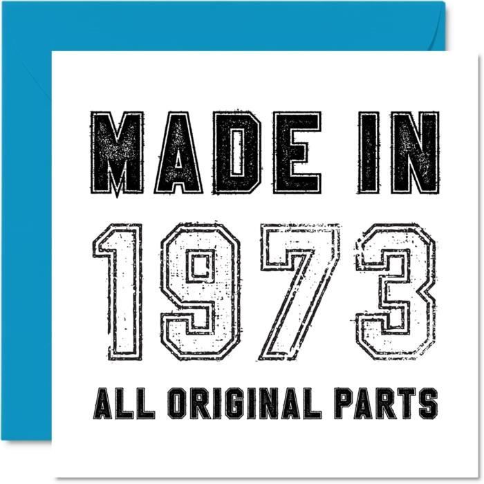 Carte D’anniversaire 51 Ans Humour « Ça Pourrait être Pire » – Carton écologique 145x145mm – Pour Père, Mère, Ami, Collègue