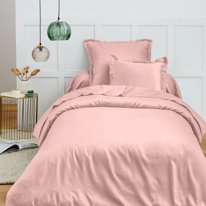 Housse de couette 140 x 200 cm Prémium pour lit 1 place - Prémium Rose Dragée Housse de couette 140 x 200 cm Prémium pour lit 1 place - Prémium Rose Dragée