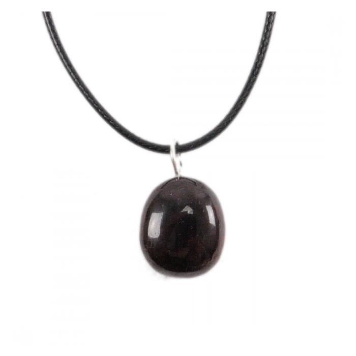 Collier Angélite (Anhydrite) AAA - Pendentif Pierre Naturelle - Neuf Avec étiquettes Coco Papaya