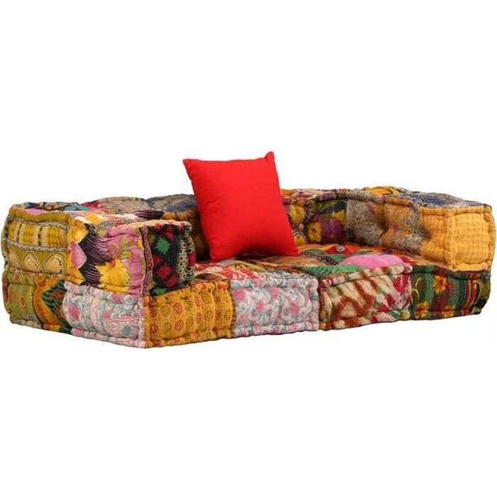 RELAX7327Excellent moderne - Canapé-lit scandinave Canapé Droit Convertible 2 Places 140 x 70 x 40 cm- Pouf modulaire Canapé sofa r
