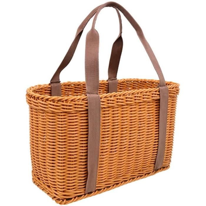 March Africain Panier Tiss Panier de Rangement Rotin Pique Nique