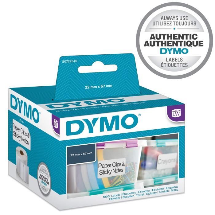 DYMO 29872 Étiquette dymo label writer 57 x 32 mm 1000 pièces
