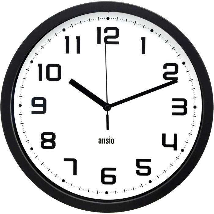 Lot De 2 Pendules Murales Silencieuses 20 Cm - Horloge Ronde Moderne Sans Tic-Tac - Rose