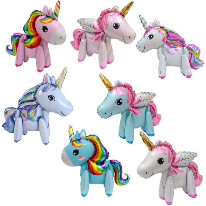 17 Pièces Décorations Licorne Suspendues - Tourbillons Spirale Fête Anniversaire