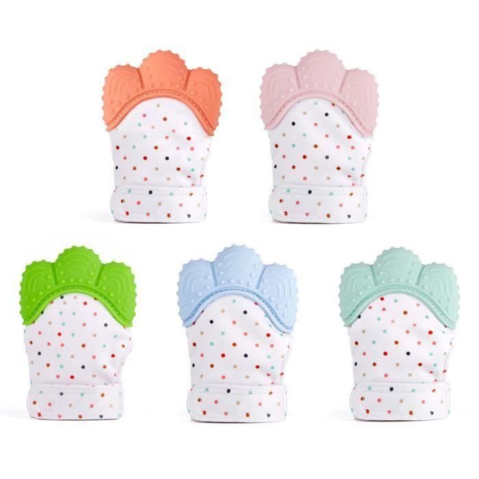 Gant De Dentition Bebe Bio Jouet Dentition En Silicone Gants Molaires De Voix Apaisant Jouet Pour Bebe 3 18 Mois Lot De 5 Achat Vente Anneau De Dentition Cdiscount