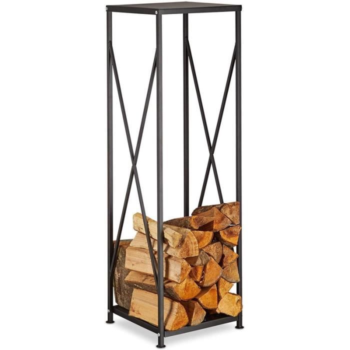 Abri à Bois GARDEBRUK XXL - Étagère Extérieur Avec Toit - Capacité 2,3 M³ - Acier Et PVC - Sacoche Incluse