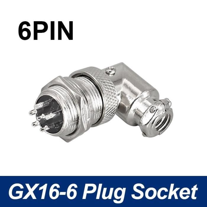 GX12 GX16 GX20 2/3/4/5/6/7/8/9/10 Broches Mâle Femelle Câble