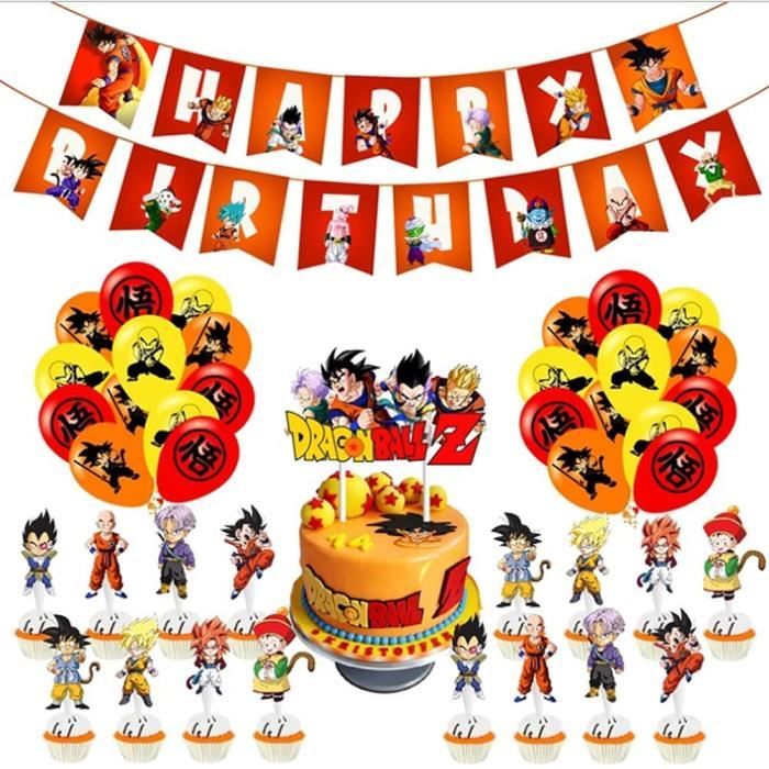 Ballons De Decoration De Fete De Dragon Ball Dragon Ball Decoration De Fete D Anniversaire Goku Decoration Cartes De Gateau S 580 Cdiscount Maison