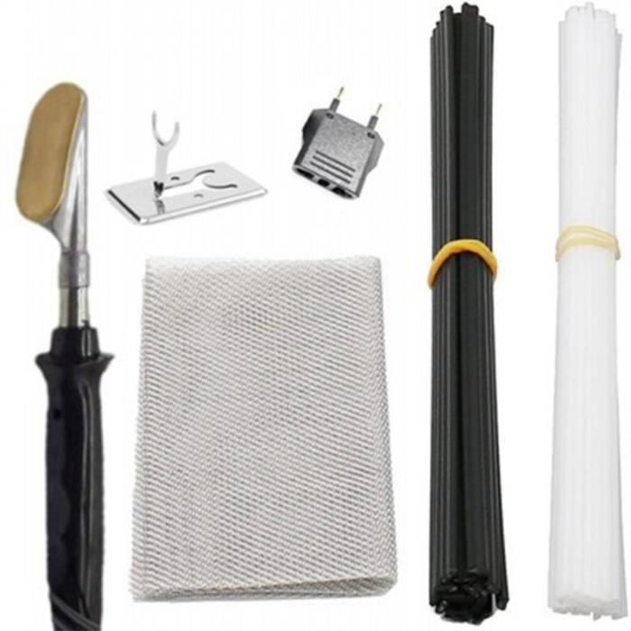 The Lord Of The Tools - Lot 12 Mailles Réparation Pare-Chocs Voiture Acier Inoxydable 20x15 Cm, Treillis Soudure Plastique, Antirouille, Pour Réparation Carrosserie