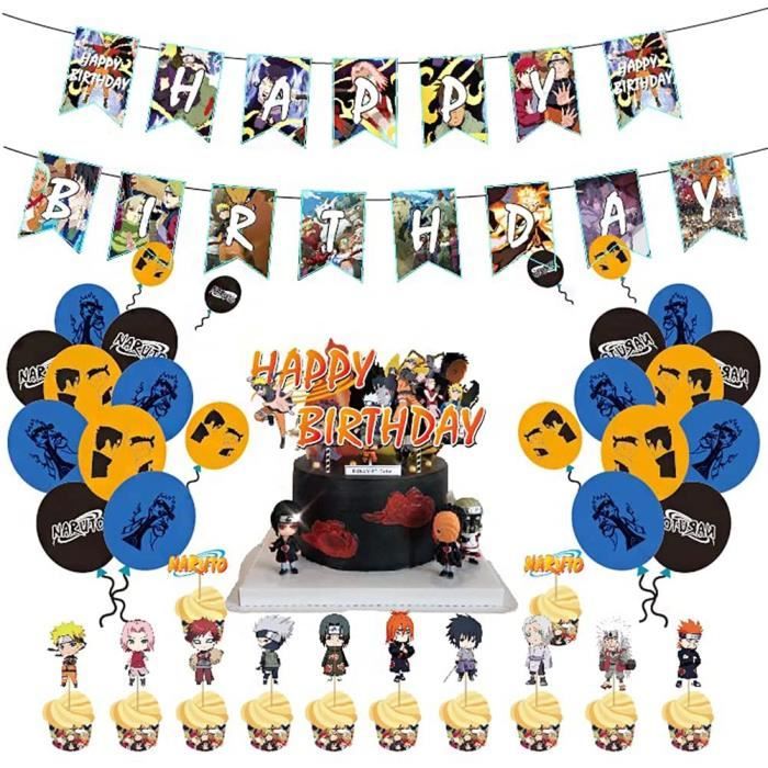 Naruto Theme Fete Ensemble 50pcs Japonais Anime Joyeux Anniversaire Banniere Ballon Pour Enfants Fournitures D Anniversaire De257 Cdiscount Maison