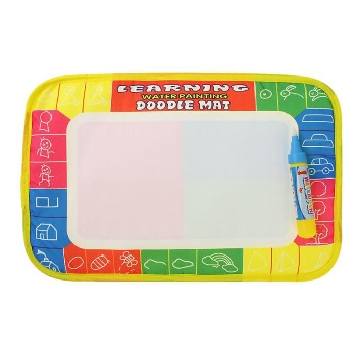 Stylo Pinceau Magique à Eau - Pour Tapis De Peinture à L'eau Réutilisable, Dessin Effaçable - Pointe Souple, Rechargeable