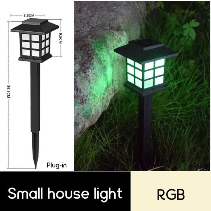 Lampadaire extérieur,Lampe solaire à LED pour l'extérieur, luminaire de paysage, de pelouse, de grande pièce, nouveau - Style1-RGB
