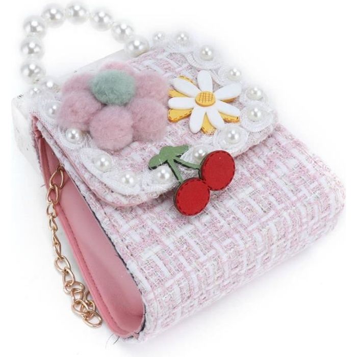 Sac Bandoulière Fille/enfant – Petit Porte-monnaie En Cuir Noir