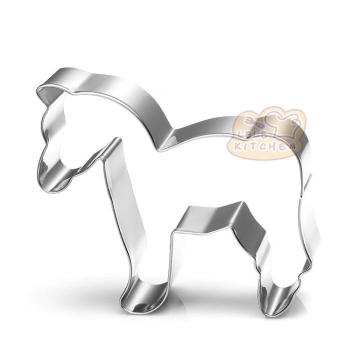 BekkiB - Lot De 2 Emporte-pièces « Cheval Et Fer à Cheval