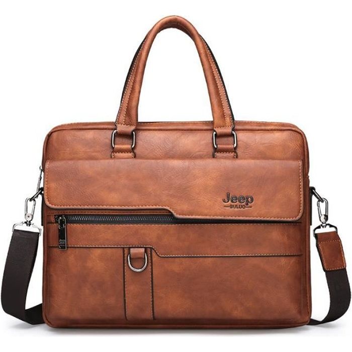 Porte-documents,JEEP BULUO – sac à main d'affaires pour hommes