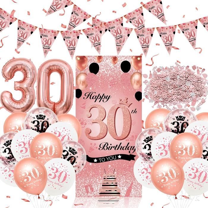 Decoration Anniversaire 30 Ans Femme, 30 Ans Décorations Anniversaire