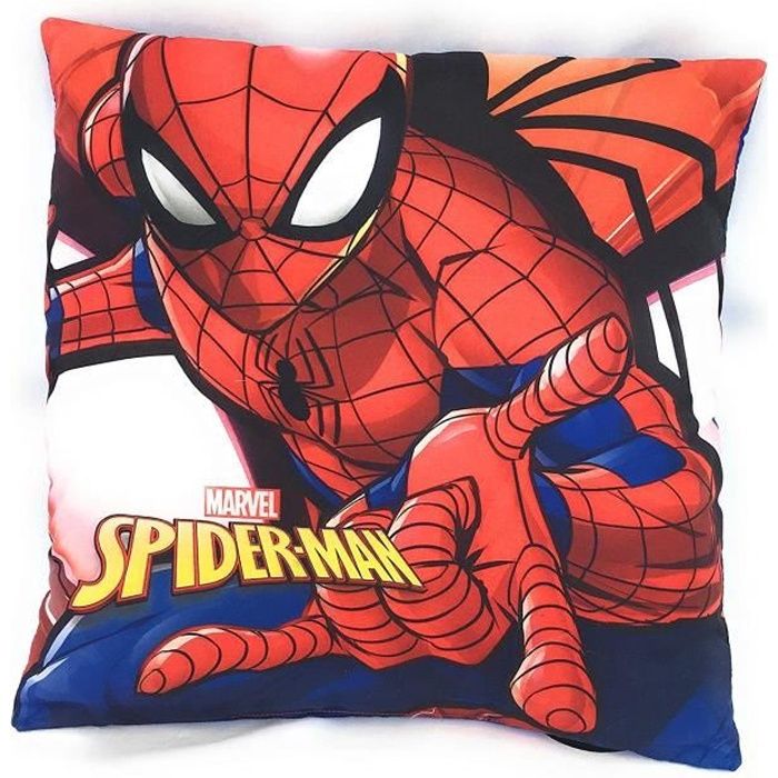 Coussin fantaisie Enfant - 35 x 35 cm - Spiderman - Marvel