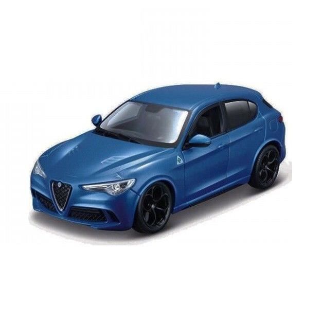 Bburago Alfa Romeo Stelvio - modèle réduit 1:24 bleu (B18-21086)