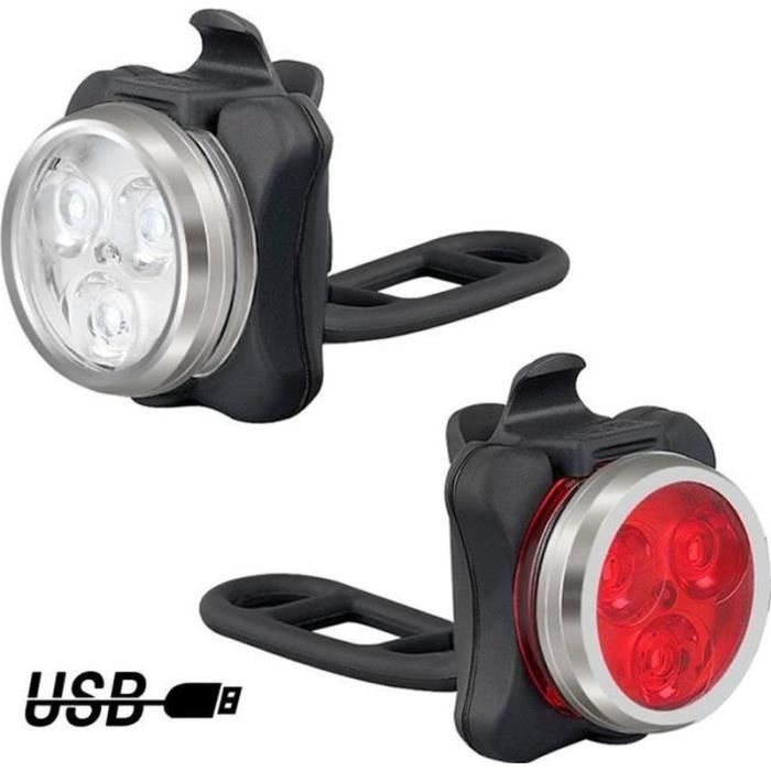 Feu Arrière Vélo à Panneau Solaire – LED Rechargeable, 180°, Montage Sans Outil, Résistant ABS
