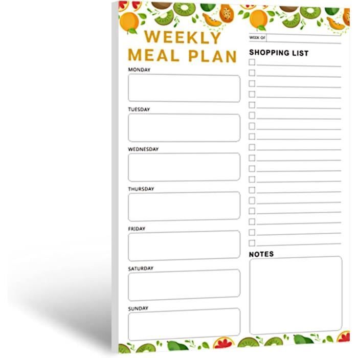 Planning Magnétique Pour Frigo 20x30 Cm Effaçable - 2 Tableaux Avec Marqueurs Et Aimants