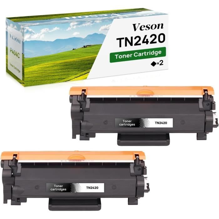 Toner Compatible Brother TN2420 - Pour MFC-L2710DW, HL-L2350DN, DCP-L2550DW (Noir, 3000 Pages)