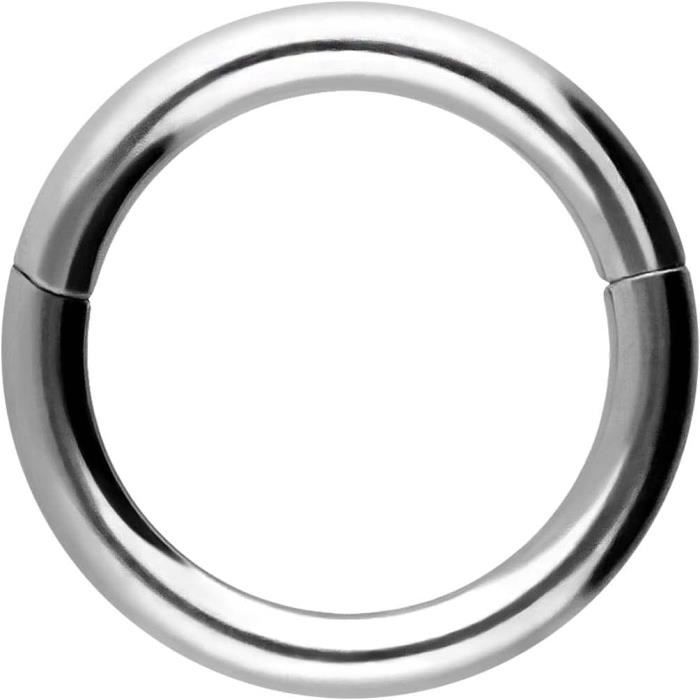 Anneau Segmenté Acier Chirurgical Design Ethnique - Piercing Helix Nez Septum