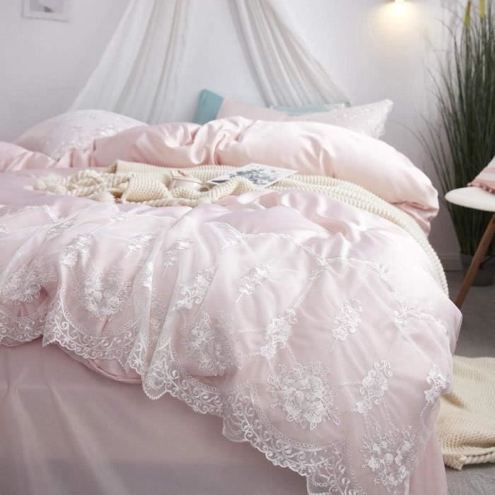 Ensemble De Literie 4 Pièces Boston Quilt - Housse De Couette + Taie + Drap Housse - Microfibre