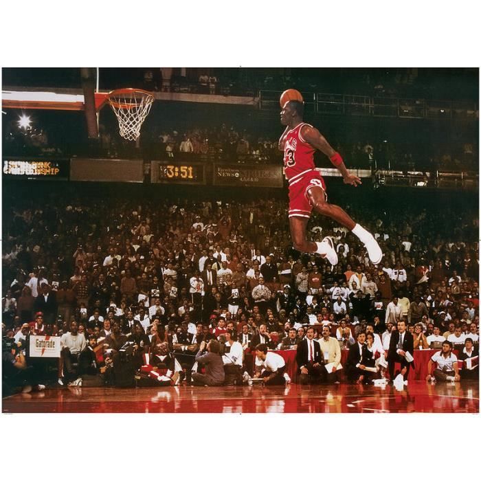 Poster XXL Michael Jordan - Slam Dunk Contest - Cdiscount Maison
