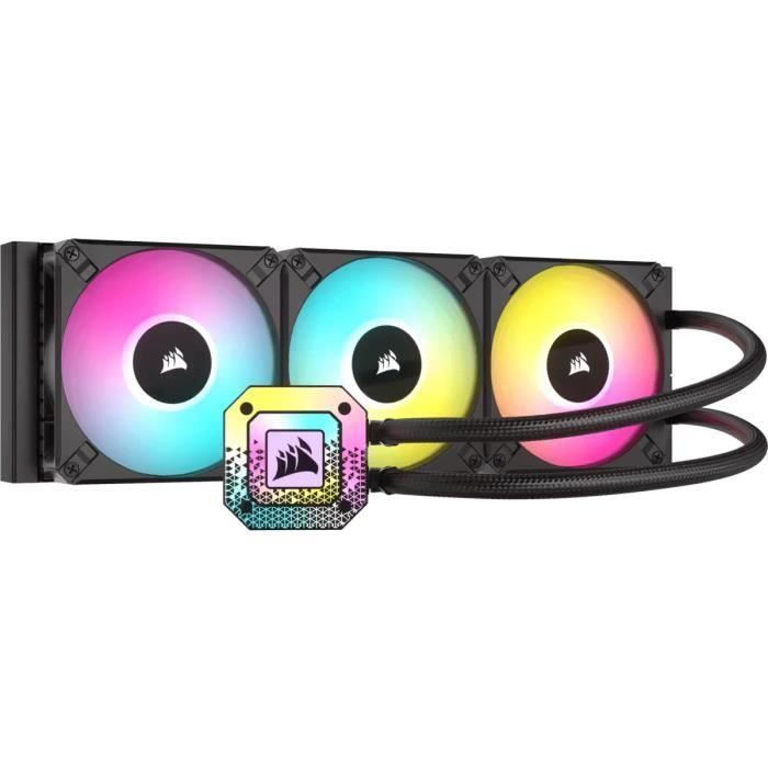 CORSAIR – H150i ELITE CAPELLIX XT – Kit de Watercooling tout-en-un – Radiateur 360mm – Noir – (CW-9060070-WW)