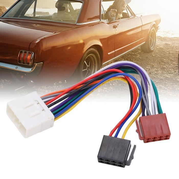 Faisceau Câblage AutoRadio Toyota - Connecteur ISO Alimentation - Compatible Multi Modèles - Installation Facile - 6