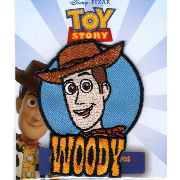 Patch Ecusson Thermocollant Woody le cow boy Toy Story 6 x 6 cm rond REF R17 
