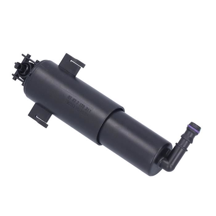 Qiilu Spray Lave-Phares Télescopique ABS Noir 61678362823 Pour BMW E46