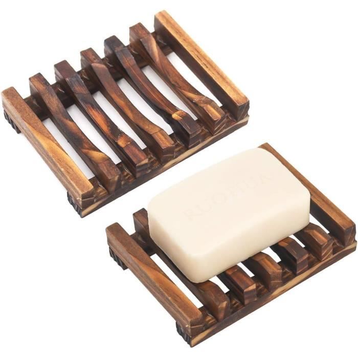 Porte-Savon Double Couche Céramique Et Acier Inox - Auto-Drainant, Pour Salle De Bain Ou Douche - 5