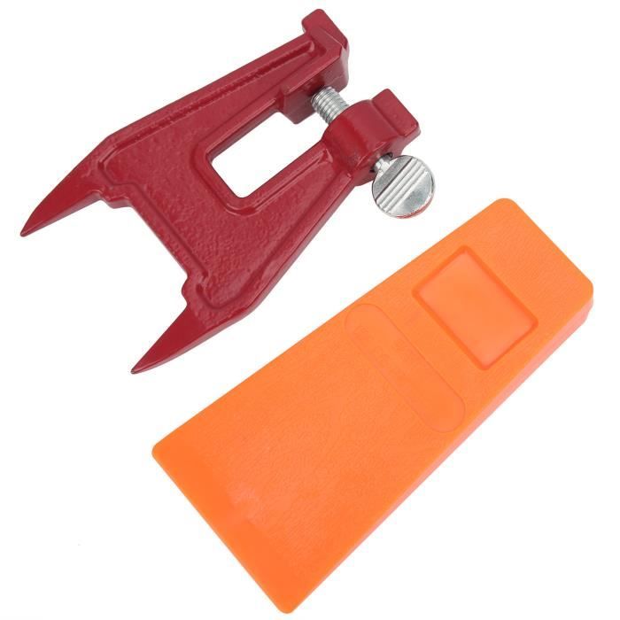 3 Cales D'Abattage Pour Tronçonneuse - 14/20/25 Cm - Plastique Résistant Orange
