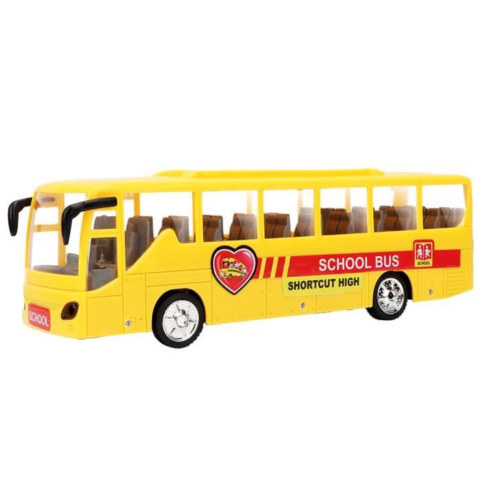 Tbest Modèle De Bus Transit 1:50 - Alliage, Lumière, Musique, Porte Ouvrante - Jouet Réaliste Et Durable Pour Enfants Et Collectionneurs