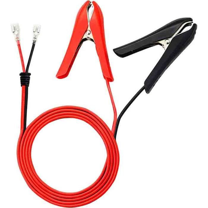 Lot De 2 Câbles D’extension SAE 10 AWG – Mâle-mâle, Pour Batterie Auto Et Panneau Solaire