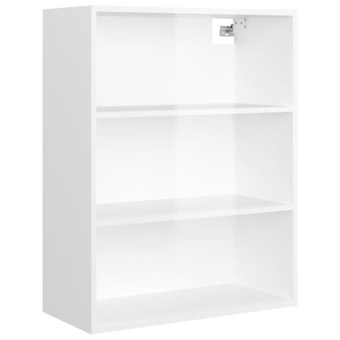 HAJDUK FURNITURE Meuble TV Blanc Brillant 90 cm Banc TV Meuble Salon Armoire de Télévision Meuble TV Suspendu Moderne Armoire Basse Salle de Séjour Intérieur Lowboard TV
