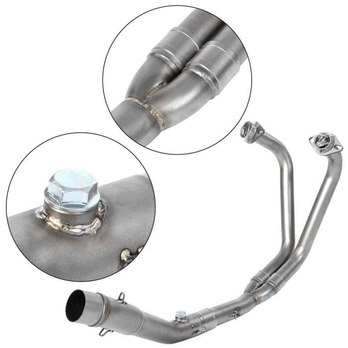 Tuyau Intermédiaire D'échappement Pour YZF R15 / MT-15 / MT-125 2008-2017 - Acier Inoxydable