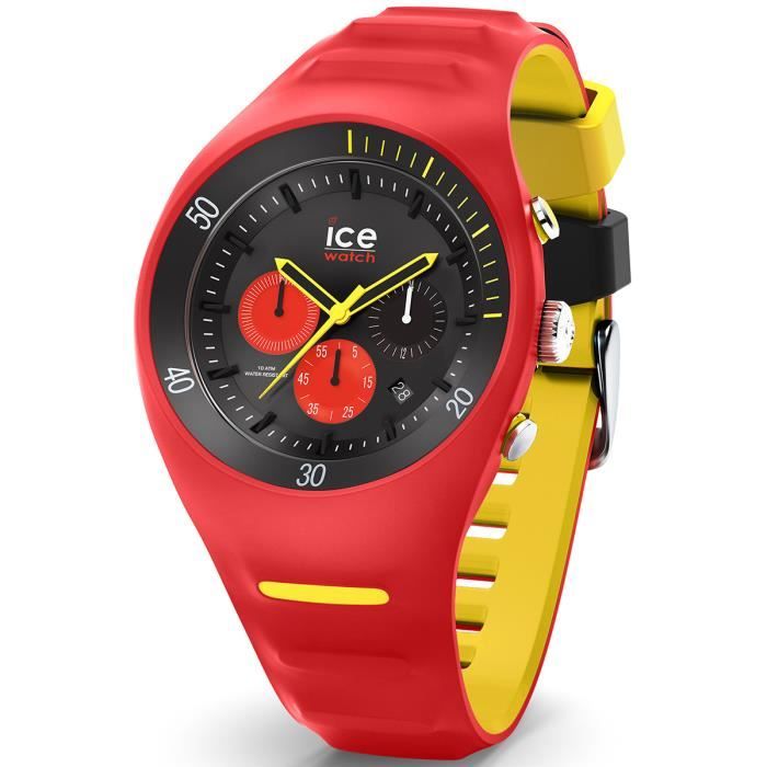 Ice-Watch - P. Leclercq Red - Montre rouge pour homme avec bracelet en  silicone - Chrono - 014950 (Large) , - Achat/vente montre Rouge - Cdiscount