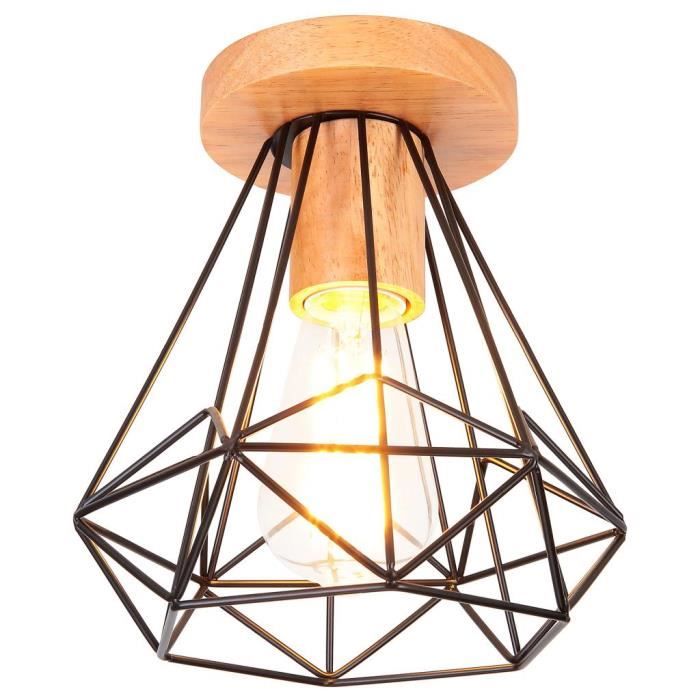 Lustre Plafonnier Industriel E27 – Style Vintage Rétro – Métal – LED_Sone