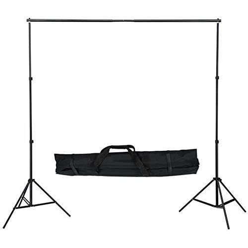LARS360 Kit de Support pour Studio Photo avec Support 2,1 m x 3 m avec Sac de Transport, Barres Transversales